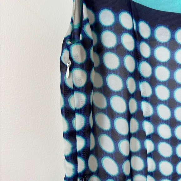 🎉4/30$🎉 Superstition Teal Dot Print A-Line Dress - Size 8 - Picture 4 of 4